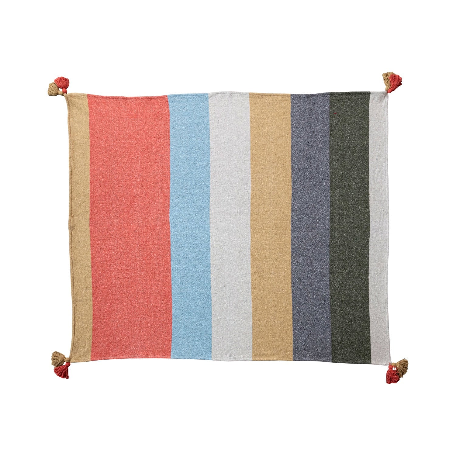 Striped Throw With Tassels