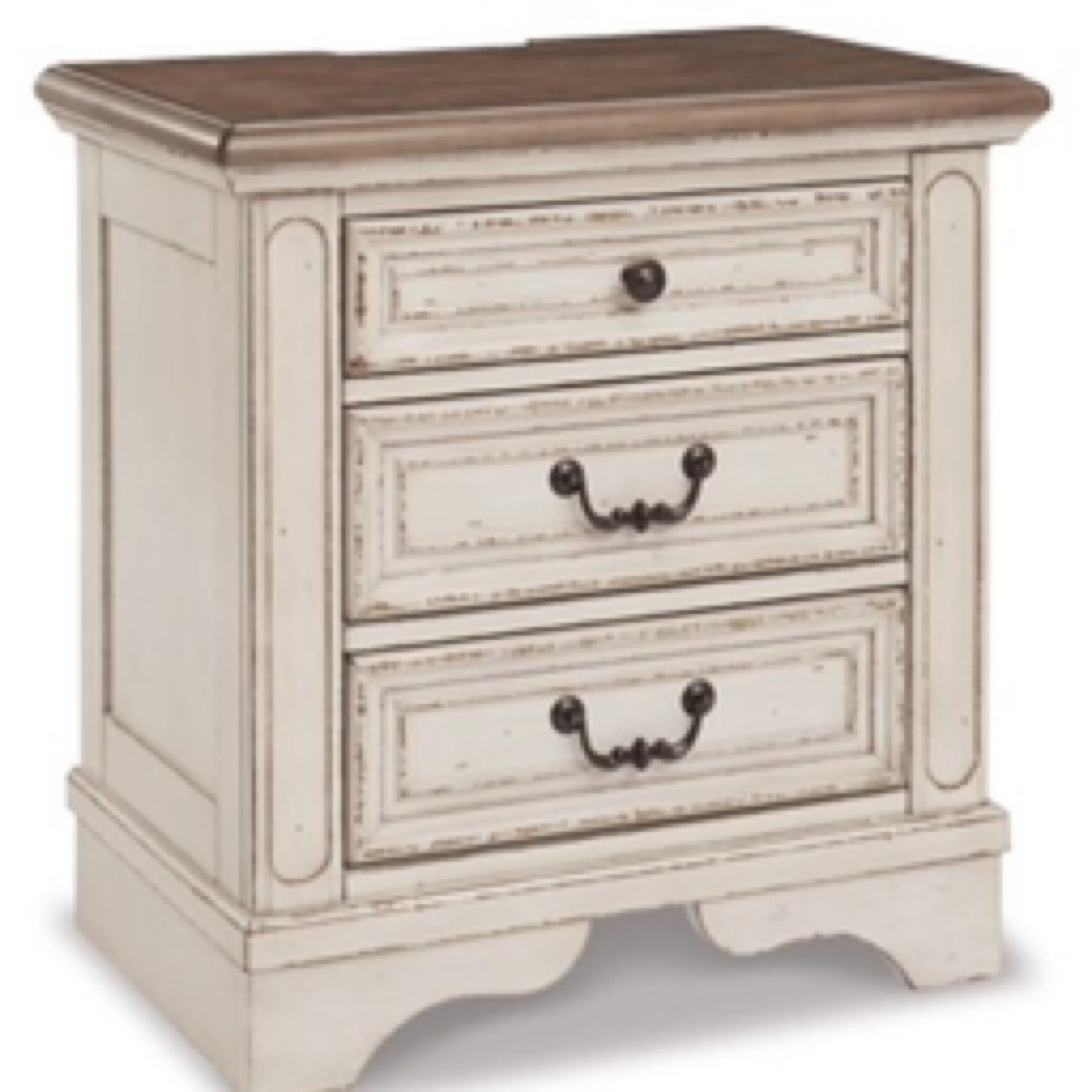 Realyn Three Drawer Night Stand