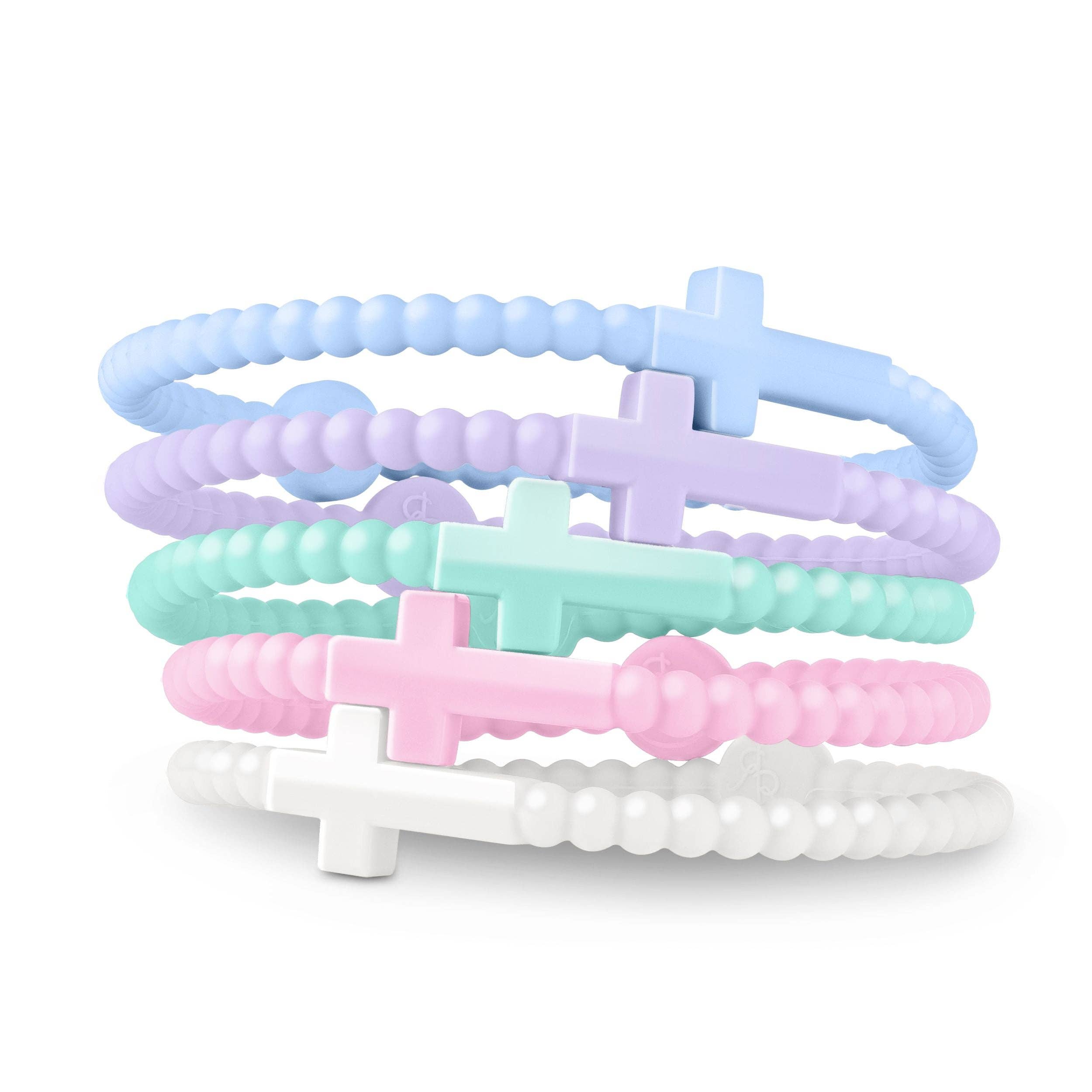 Jesus Bracelets - 5 Packs: Cotton Candy, Medium