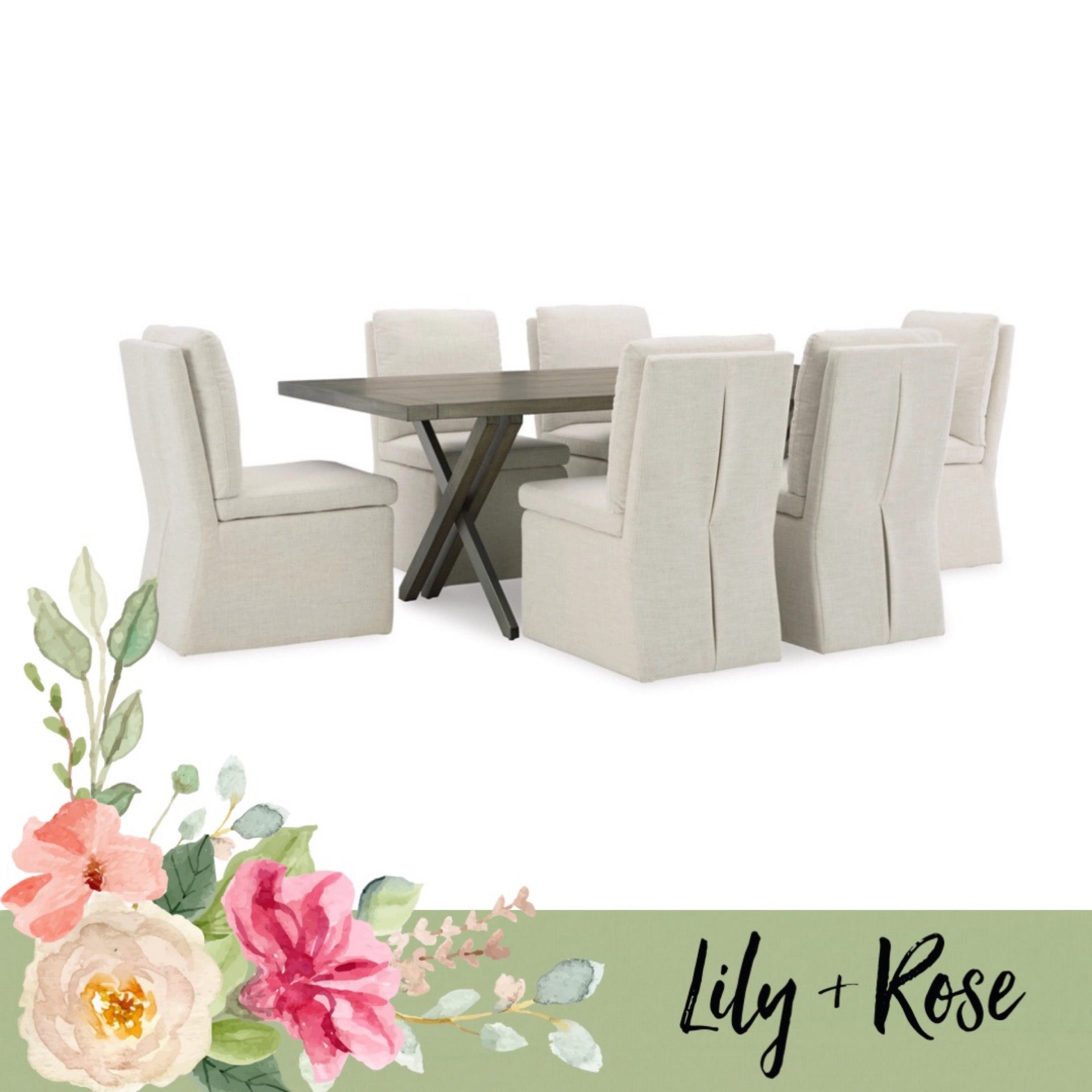 Krystanza Dining Table and 6 chairs