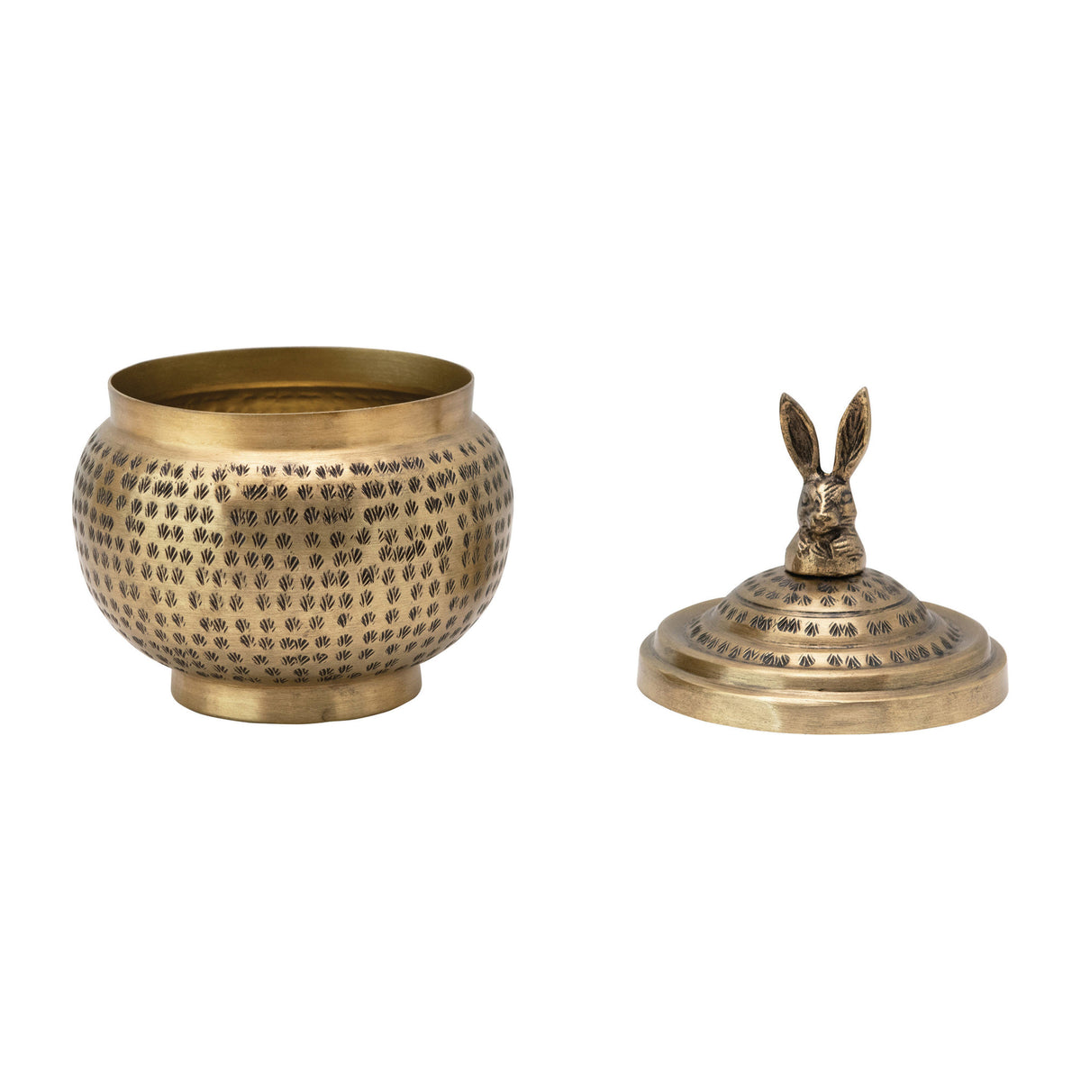 Trinket Jar w Rabbit Lid