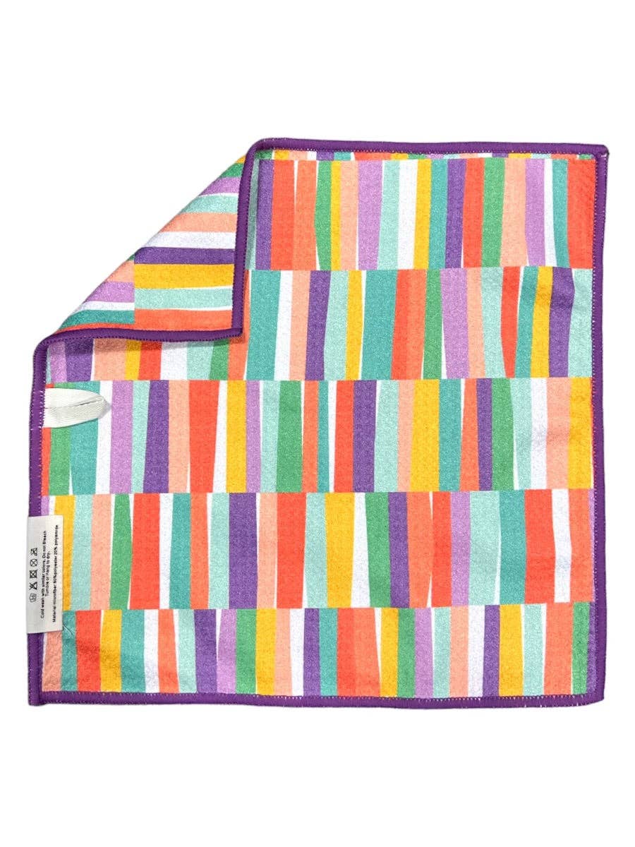 Color Stack: Double-Sided Washcloth: Multi, 12x12 in, Washcloth