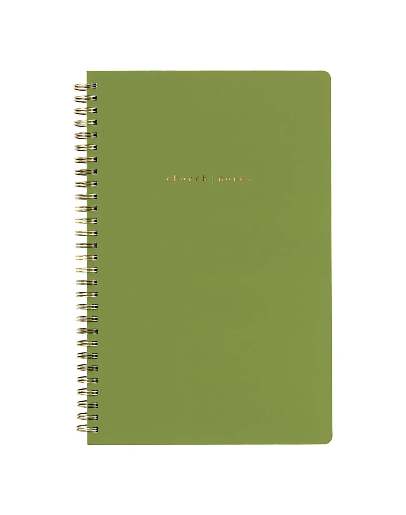 Church Notes Notebook - Olive