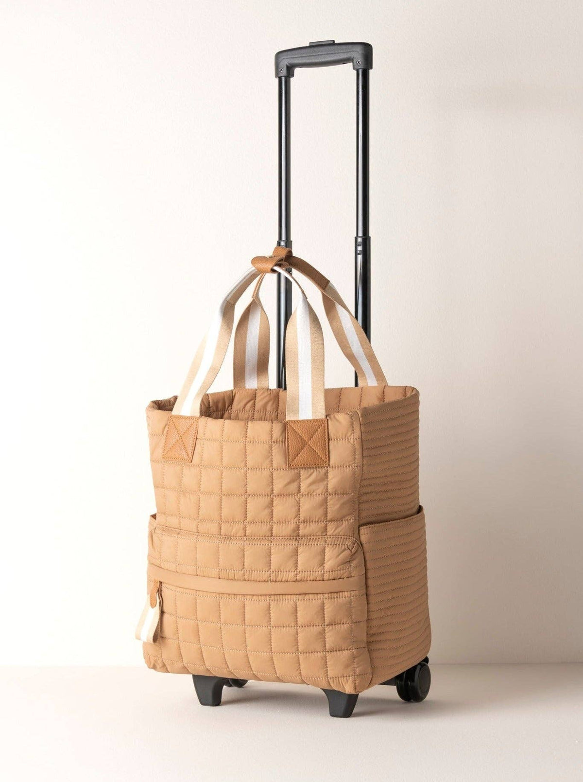 EZRA ROLLER TOTE: TAN