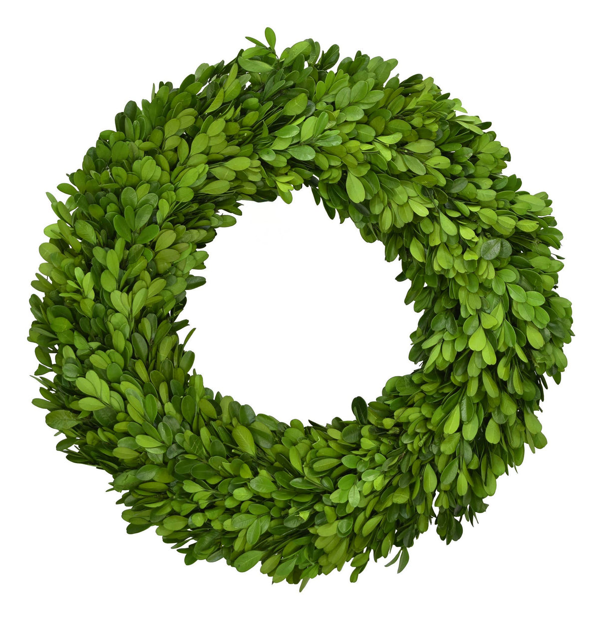 Preserved Boxwood Country Manor Wreath (14in)