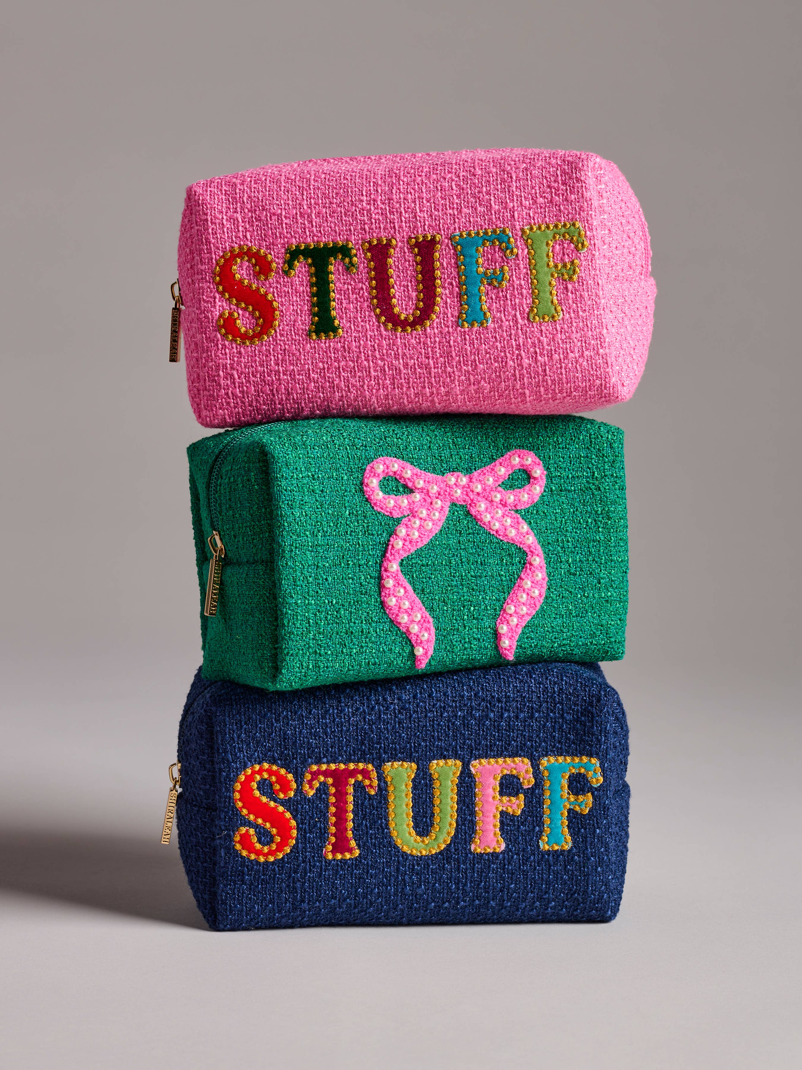 Mara "Stuff" Zip Pouch: Navy